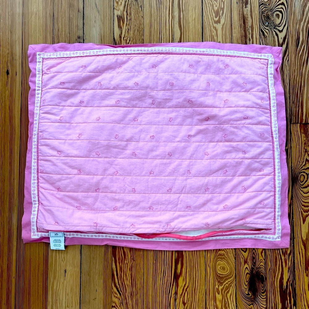 Southern Tide Pink Fish Regular Pillow Sham